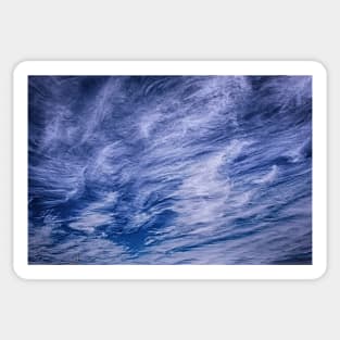 Wispy clouds in a Blue Sky Sticker